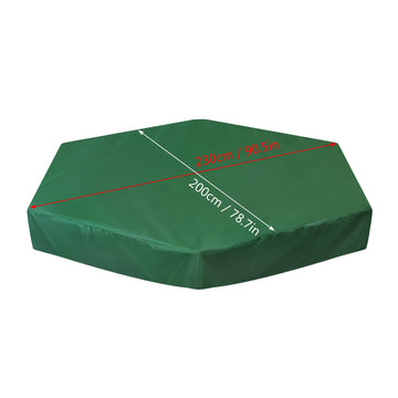 Mikimiqi Sandbox Cover, Hexagon Sandbox Sandpit Cover With Drawstring Waterproof Sandbox Pool Cover Oxford Protective Cover For
