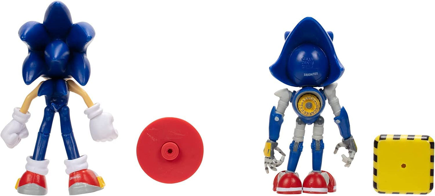 Sonic the Hedgehog Sonic 4 Action Figure 2 Pack - Modern Sonic & Modern Metal Sonic