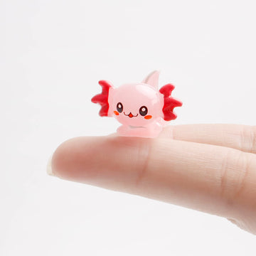 X Hot Popcorn 30PCS Mini Axolotl Colorful Mini Resin Axolotl Figurines Charms Tiny Animal Figures Cute Axolotl Cake Topper Axolo