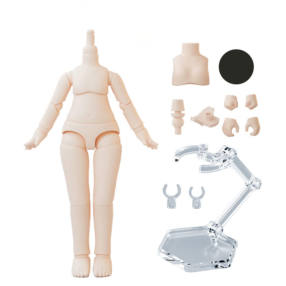 Xidondon 1/12 Scale Bjd Doll Body 9.6Cm/11Cm Ymy2 Body Action Figures Replacement Body Doll Accessories (Sakura Pink,11Cm)