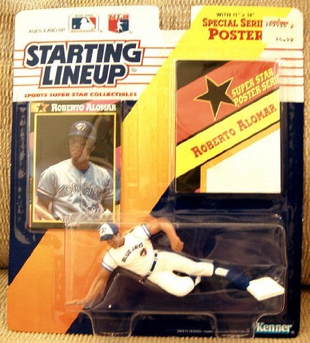 1992 Roberto Alomar Starting Lineup Toronto Blue Jays