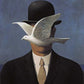 Parastone Man with Hat and Dove Sculpture - Hand-Painted Resin Art - 6" x 5.25" x 5" - Multicolor - Model MAG04