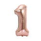 Party Decorz 1 Number Rose Gold Foil Balloon/One Number Rose Gold Big Size Foil Balloon (32 Inch,1pcs) For Birthday,Anniversary,