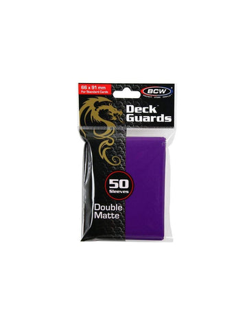 Bcw Double Matte Deck Guards - Purple, 100 Ct