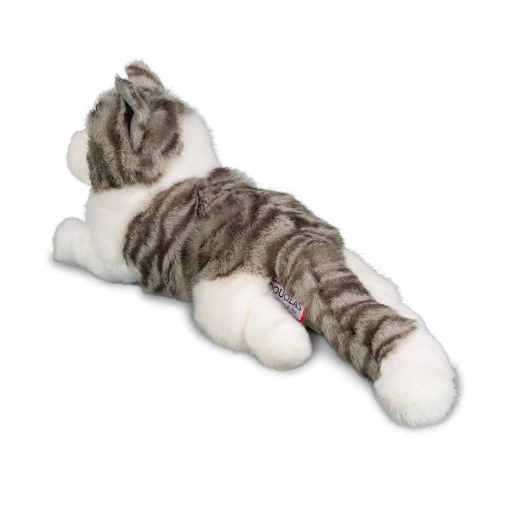 Douglas Smokey Gray Cat Plush Stuffed Animal - 15 Gray/White Stuffed Toy for Kids, Soft Plush Cat Companion