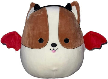 Squishmallow Official Kellytoy Halloween Squishy Soft Plush Toy Animals (Reginald Corgi Dog (Devil Costume), 12 Inch)