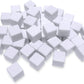 100 PCS Blank White Dice 16MM Acrylic Dice Blank White Cubes with Smoothed Surface Six Sided Dice for Board Games, DIY
