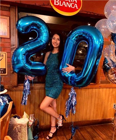 Big Navy Blue 0 Number Balloon 40 Inch, Foil 0 Number Balloons, Number Zero Balloons For 10 20 30 40 50 60 70 80 90 100 Women Me