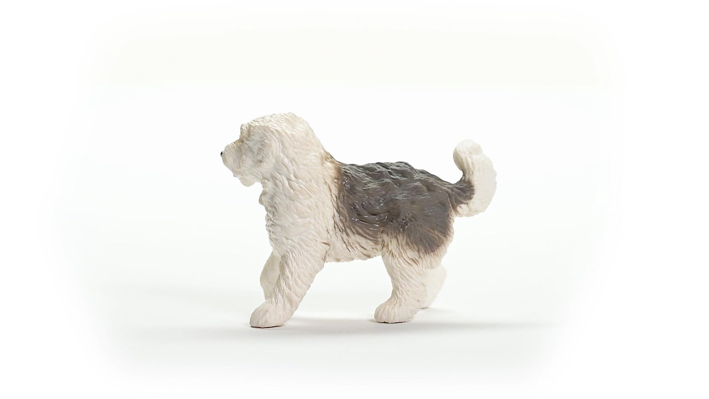 Schleich Farm World New 2024 Farm Animal Toy Old English Sheepdog Dog Figurine