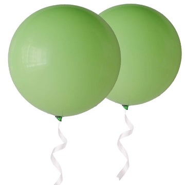 Oupking Giant 36 Inch Lime Green Balloons - Thick Latex Green Big Round Balloons 6 Packs