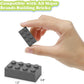 500 Piece Dark Gray Bricks Bulk, Gray 2X4 Building Bricks Flat, Compatible With Lego Parts And Pieces: 2X4 Dark Grey Bricks(Colo