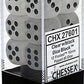DND Dice Set-Chessex D&D Dice-16mm Frosted Clear and Black Plastic Polyhedral Dice Set-Dungeons and Dragons Dice Includes 12 Dic
