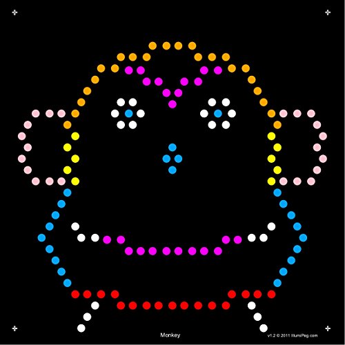 Illumipeg Zoo Refill Templates For Lite Brite Cube, Flat-Screen, And Four Share (10 Sheets, 7X7)