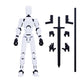 Merryxd Titan 13 Action Figure, Lucky 13 Action Figure T13 Action Figure 3D Printed Multi-Jointed Movable, Nova 13 Action Figure