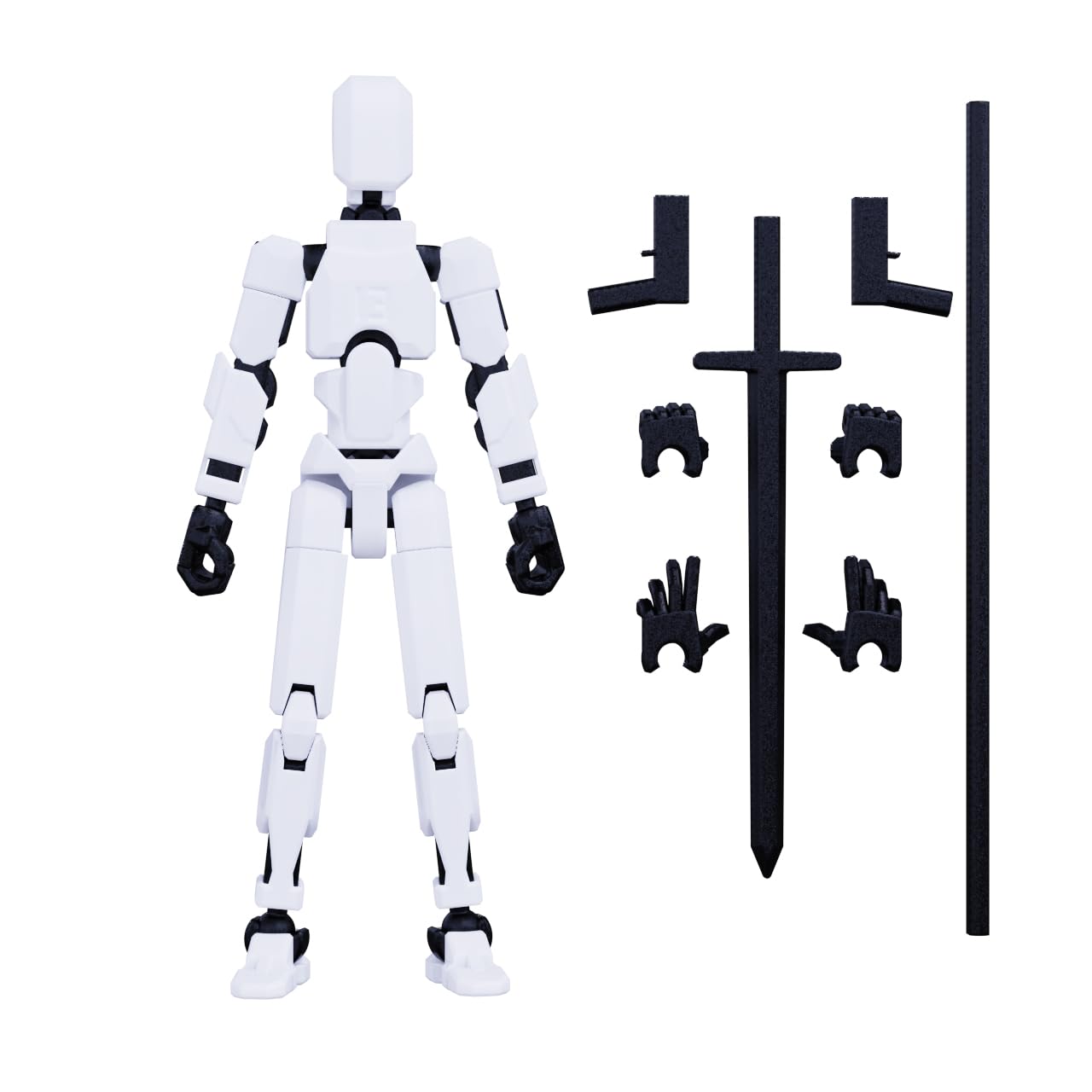Merryxd Titan 13 Action Figure, Lucky 13 Action Figure T13 Action Figure 3D Printed Multi-Jointed Movable, Nova 13 Action Figure