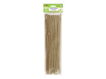 Krafty Kids GC024A, Chenille Stems, Pipe Cleaners, 6mm by 12in, Beige, 1/4 x 12 X 40 Piece, Count