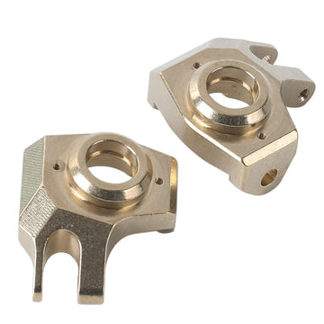 RZXYLRC Heavy Duty Brass Front Steering Knuckles Carrier Weights for 1/10 RC Crawler SCX10 II 90046 Upgrades