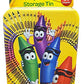 The Tin Box Crayola Tin Crayon Storage with Hinge (Empty) - Holds 64 Crayons, (187937-12)