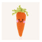 Pebble Handmade Crochet Cotton Carrot Rattle, Fair Trade, 5.5-Inches, Machine Washable, Orange