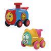 Innovitoy Kids Toy Combo Friction & Push And Go Pack Of 2-Friends Cartoon Train And Carnival Friction Vehicle, Push And Go Actio