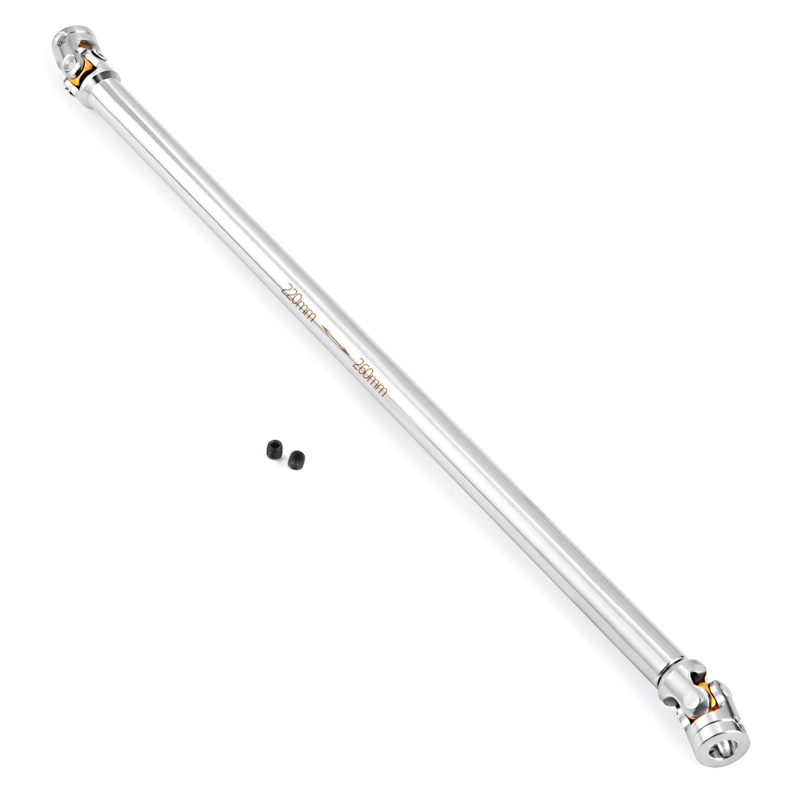 RC-Hub 1Pcs RC Driveshafts Metal Drive Shaft 45-50/47-57/55-67/60-80mm for 1:14 Tamiya Trailer Tractor Truck RC Crawler Car (220