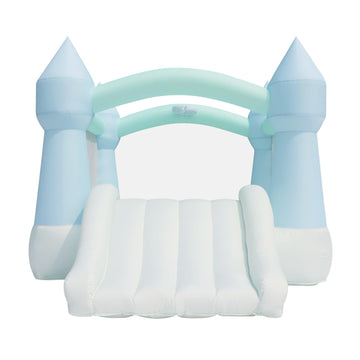 Bounceland Bouncy Castle Daydreamer Mist Bounce House, Pastel Bouncer With Slide, 12 Ft L X 9 Ft W X 7 Ft H, Ul Blower Included,