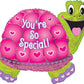 Creative Converting CTI Mylar Balloons, Youre So Special Turtle, 31, Pink/Green pack of 5