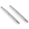 RCHUBAM 2Pcs Stainless Steel RC Links 1 Pair RC Steering Linkage Set M4 x 50mm/55mm/60mm/70mm/75mm~155mm Compatible with 1/10 Sc