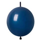 In-Jooyaa 6 Inch Dark Blue Latex Link Balloon 100 Pcs Quick Link Balloons For Party Decoration