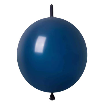 In-Jooyaa 6 Inch Dark Blue Latex Link Balloon 100 Pcs Quick Link Balloons For Party Decoration