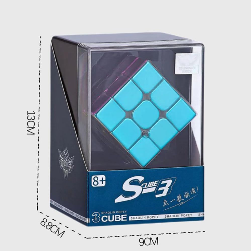 Hellocube Cyclone Boys 3X3 Speed Cube Macaron Magnetic Stickerless Reflective Mirror Reflective, Magic Cube 3X3X3 Puzzle Toys