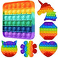 Jagmoolya Products Push Pop Bubble Sensory Fidget Toy Set Pop It Push Pop Silicone Relief Items Popper Fidget Educational Toys(