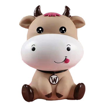 Piggy Bank Cow for Boys Girls Coin Bank for Boys Girls Kids Cute Cow Piggy Bank Big Eyes for Children's Birthday Gifts