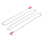 POCREATION RC Tow Hook Chain, U Shaped Tow Hook Trailer Chain Tow Hook Steel Tow Rope Assemble Parts for RC Climbing Crawler Car