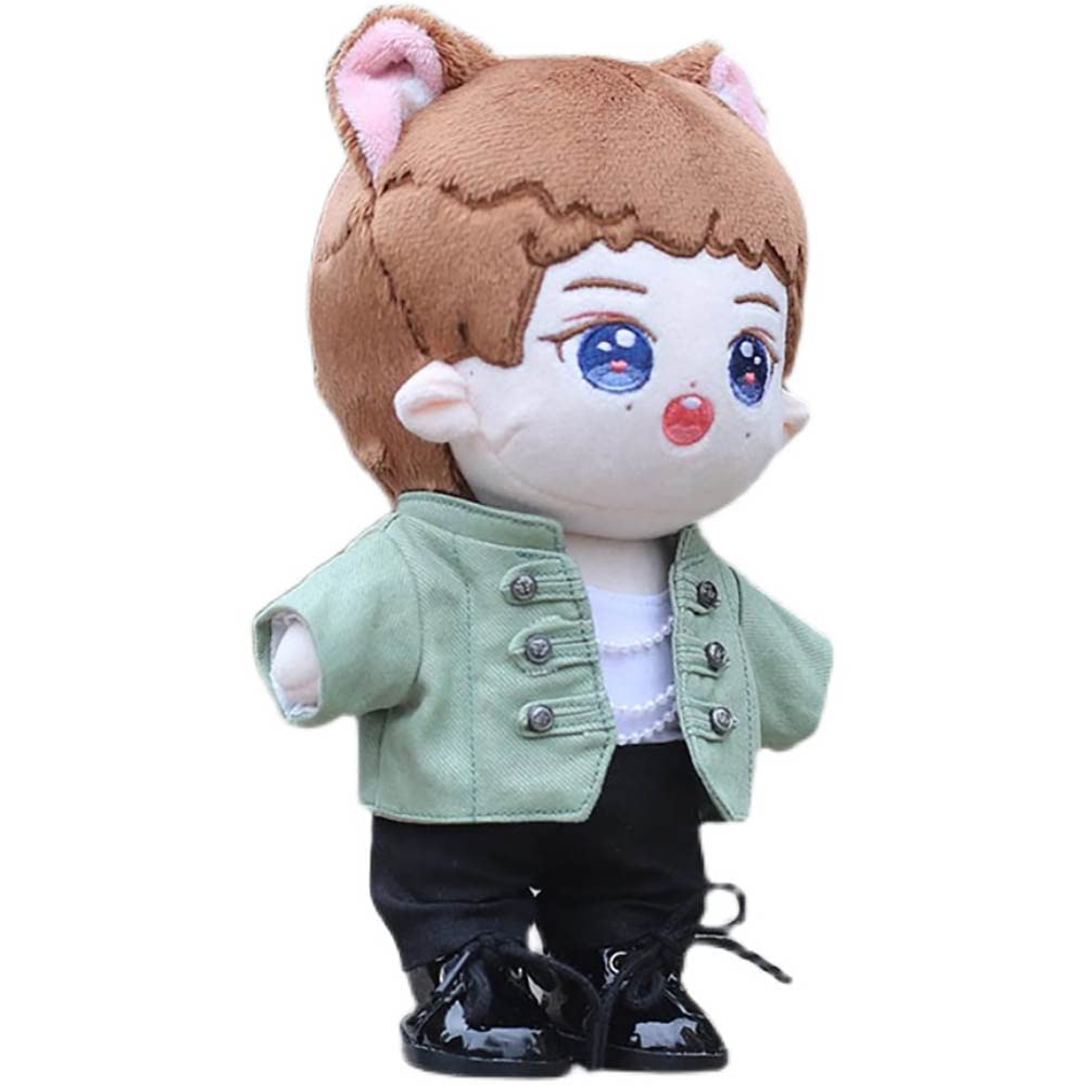 Niannyyhouse Suit Jacket White Vest Necklace Pants 7.8''(20Cm) Plush Humanoid Stuffed Doll Clothes