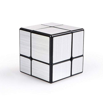 Liangcuber Qy Toys Mirror Cube 2X2 Speed Cube 2X2X2 Mirror Blocks Shaped Puzzle Silver Version