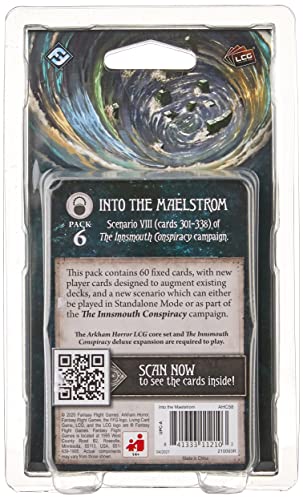 Arkham Horror The Card Game Into The Maelstrom Mythos Pack - Descend Into The Deep One'S Domain! Cooperative Living Card Game, A