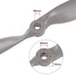 Uxcell Rc Propellers Cw 11X5.5 Inch 2-Vane For Airplane Nylon Gray 2Pcs With Adapter Rings