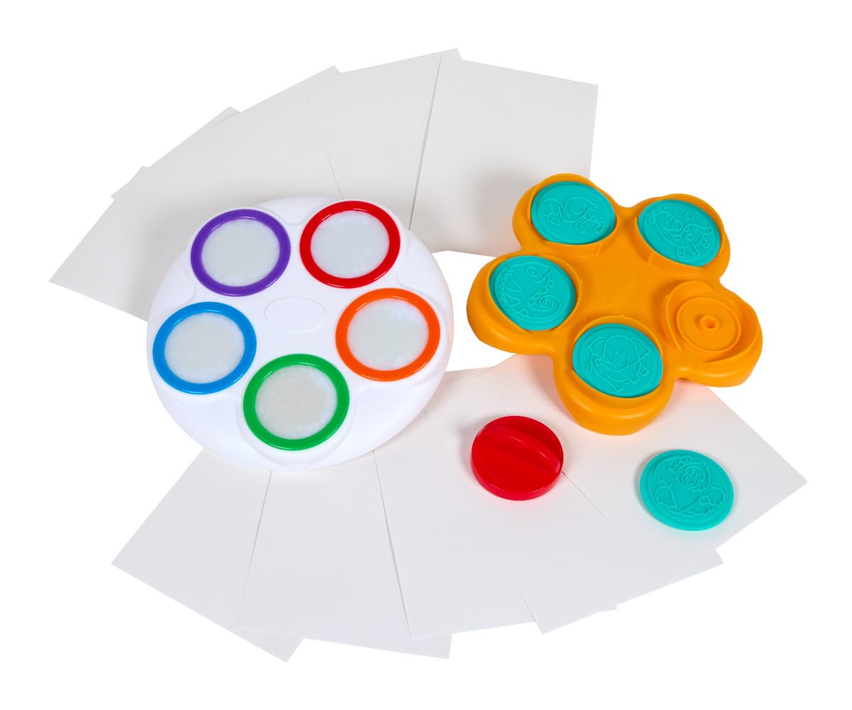 Crayola Color Wonder Mess Free Fingerpaint & Stamper Kit, Safari Stamps for Kids, Color Reveal Ink, Toddler Activity, Gifts, 3+