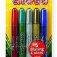 Crayola Washable Glitter Glue, Bold Blazes, Colors may vary, 5 Count, 1.75 oz