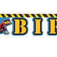 Happy Birthday Jointed Letter Banner, Under Construction