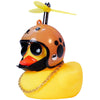 wonuu Rubber Duck Car Ornaments Yellow Duck Car Dashboard Decorations Cool Glasses Duck with Propeller Helmet