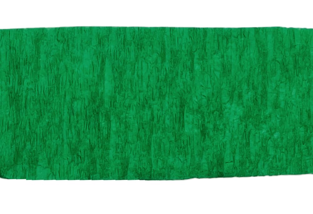 Green and White Crepe Paper Streamers (2 Rolls Each Color) MADE IN USA!