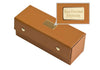 Alex Cramer Travel Domino Set - Personalized Caramel Leather Case, 28 Indestructible Double-Six Dominoes