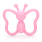Baby Teething Toys, Butterfly Design Teether Pain Relief Toy For Newborn Babies, Freezer Safe Neutral Shower Gift, Soft Textured