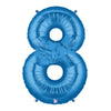 Betallic 40 Inch Megaloon Blue Number 8 Balloon