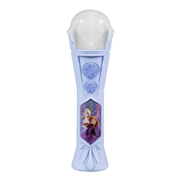 Ekids Frozen Sing Along Microphone Toy For Kids With Built-In Music And Flashing Lights, Designed For Fans Of Frozen Toys