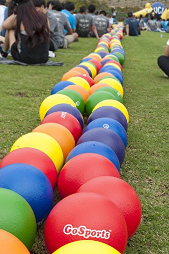 Gosports Soft Skin Foam Playground Dodgeballs - 6 Pack Set For Kids - Includes Mesh Carry Bag