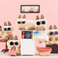 Maidimiao Nobeko Azukican Azukisan Cat Daily Life Series2 Blind Box Figures 6Pcs Random Art Cute Collectibles Birthday Gift