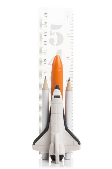 SUCK UK Fun Space Set Childrens Pencil Eraser (Space Shuttle Stationery)